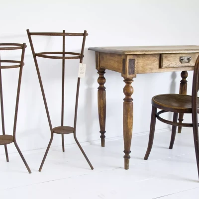 Kwietniki metalowe design PRL