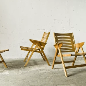 Składane krzesła lata 50 Niko Kralj Rex Lounge Chair