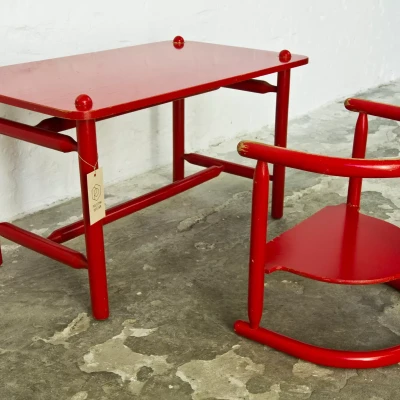 Zestaw mebli dziecięcych  'Anna' Ikea lata 60.  Otto Nielsen