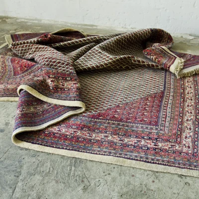 Duży orientalny dywan - wełniany - vintage - perski