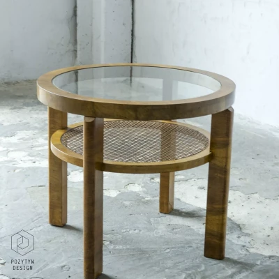 OKRĄGŁY STOLIK - ART DECO