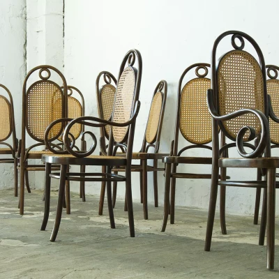 KRZESŁA GIĘTE - RATTANOWE - THONET NO.17