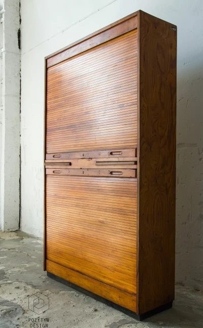 SZAFA ŻALUZJOWA ROLETOWA VINTAGE