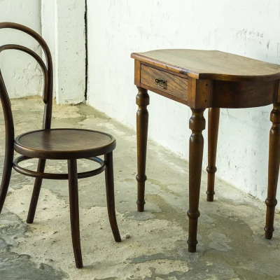 MAŁE BIURKO DĘBOWE - KONSOLA - STOLIK - VINTAGE