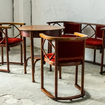 ZESTAW MEBLI GIĘTYCH - THONET - JOSEF HOFFMANN