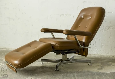 FOTEL RELAKSACYJNY - EVERLAX - SZEZLONG - LATA 70