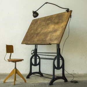 ZABYTKOWY STÓŁ KREŚLARSKI z lat 20. XX WIEKU - VINTAGE DRAFTING TABLE