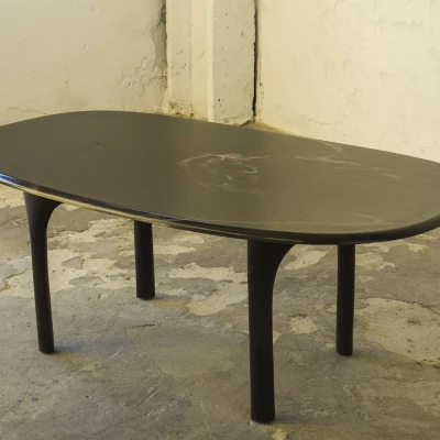 STOLIK KAWOWY Z KONGLOMERATU - LATA 70