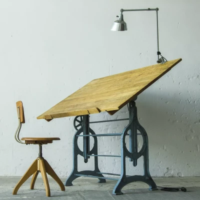 ZABYTKOWY STÓŁ KREŚLARSKI - VINTAGE DRAFTING TABLE