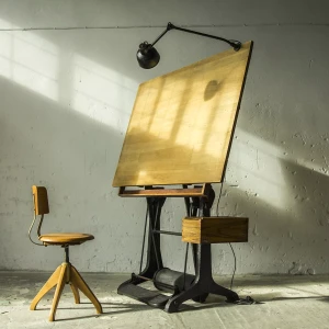 ZABYTKOWA DESKA KREŚLARSKA - VINTAGE DRAFTING TABLE