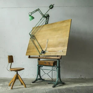 STÓŁ KREŚLARSKI z lat 20. XX WIEKU - VINTAGE DRAFTING TABLE